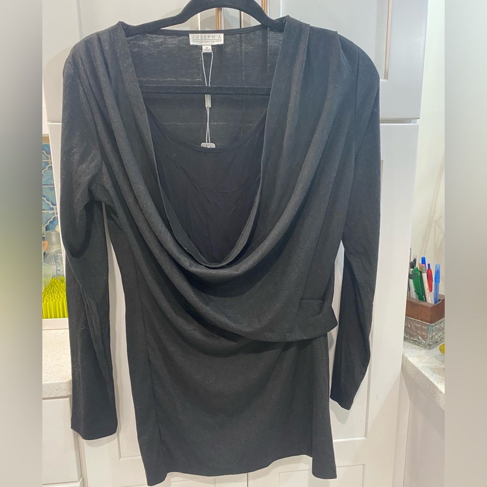Black draped design top